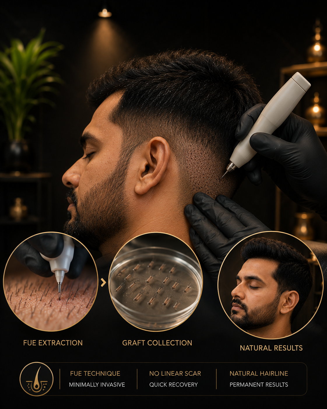 FUE Beard Transplant technique
