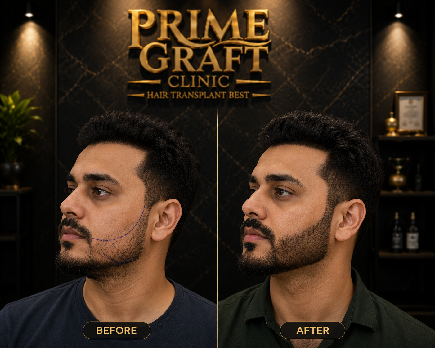 Hair transplant patient result